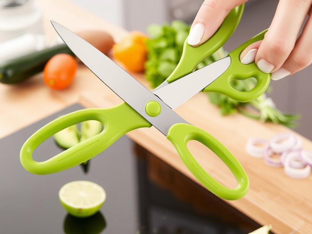 Kitchen scissors for quick and safe cooking.фото