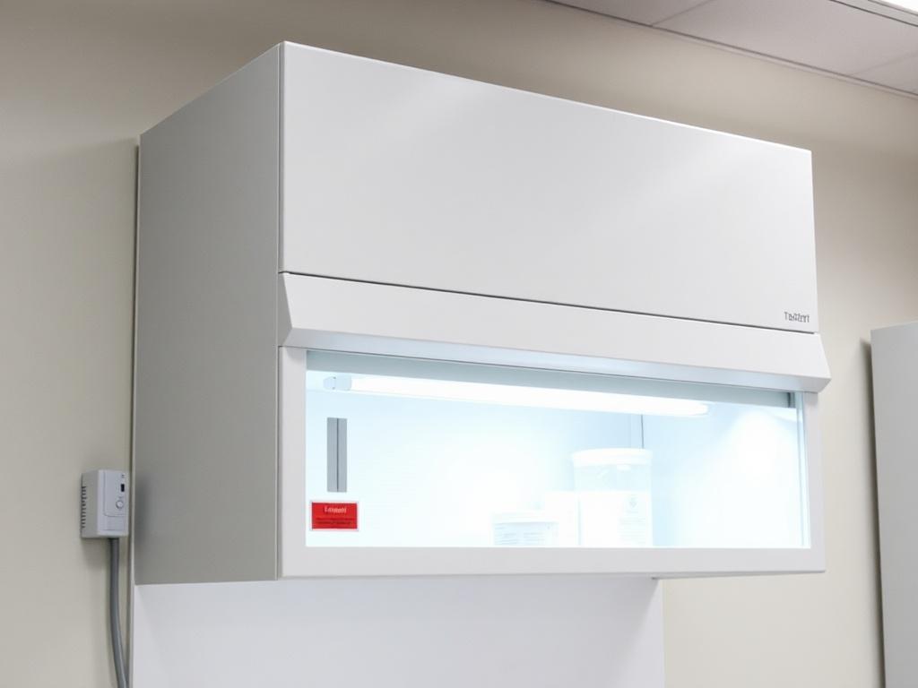 Laboratory cabinet with exhaust hoodфото